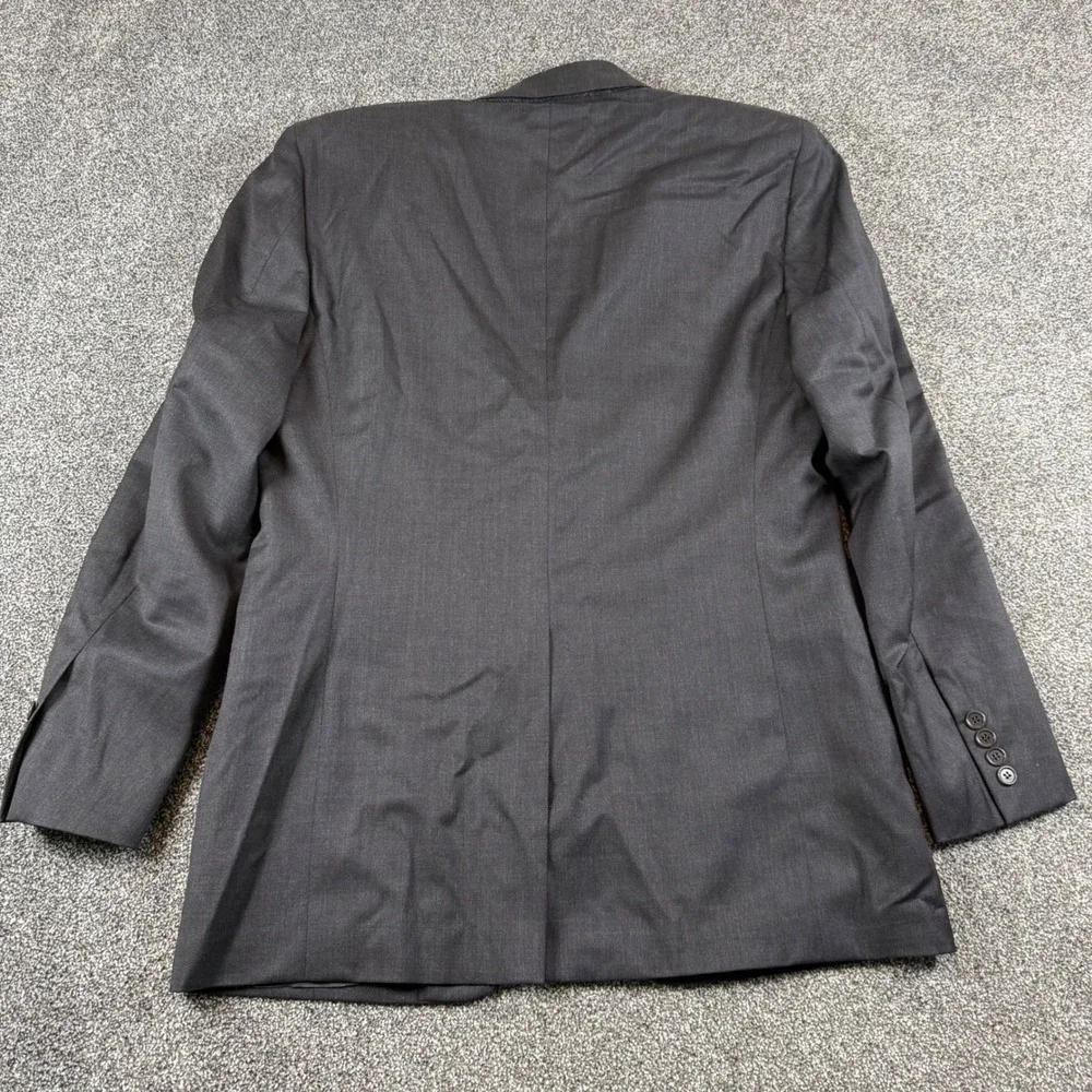 Brooks Brothers Blazer Men 41R Charcoal Grey 1818 Fitzgerald 100% Wool Coat